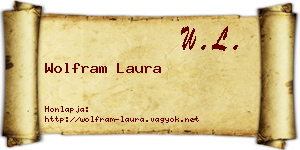 Wolfram Laura névjegykártya
